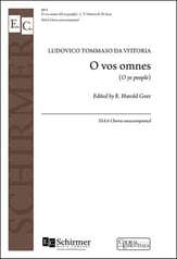 O vos omnes (O ye people) SSAA choral sheet music cover